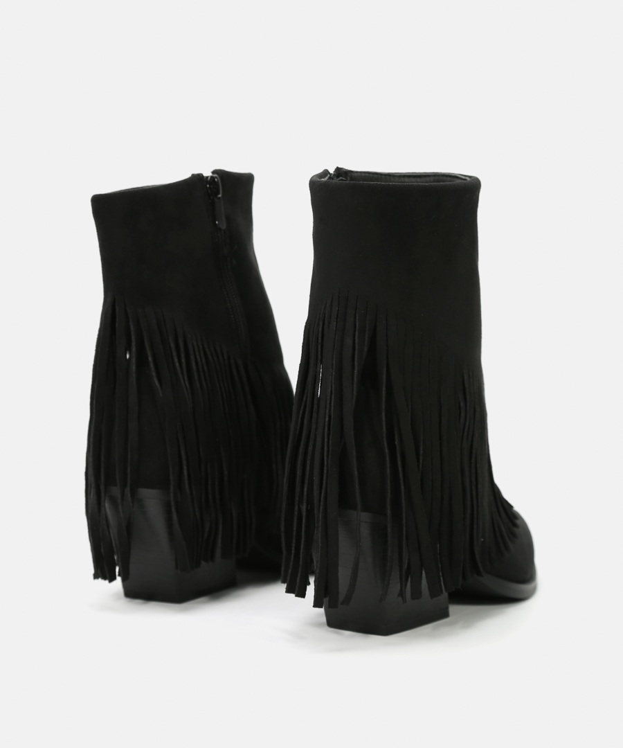 Botines cowboy flecos image number null